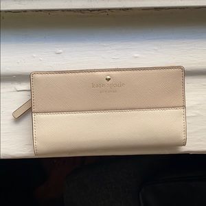 Kate Spade Taupe and Cream wallet